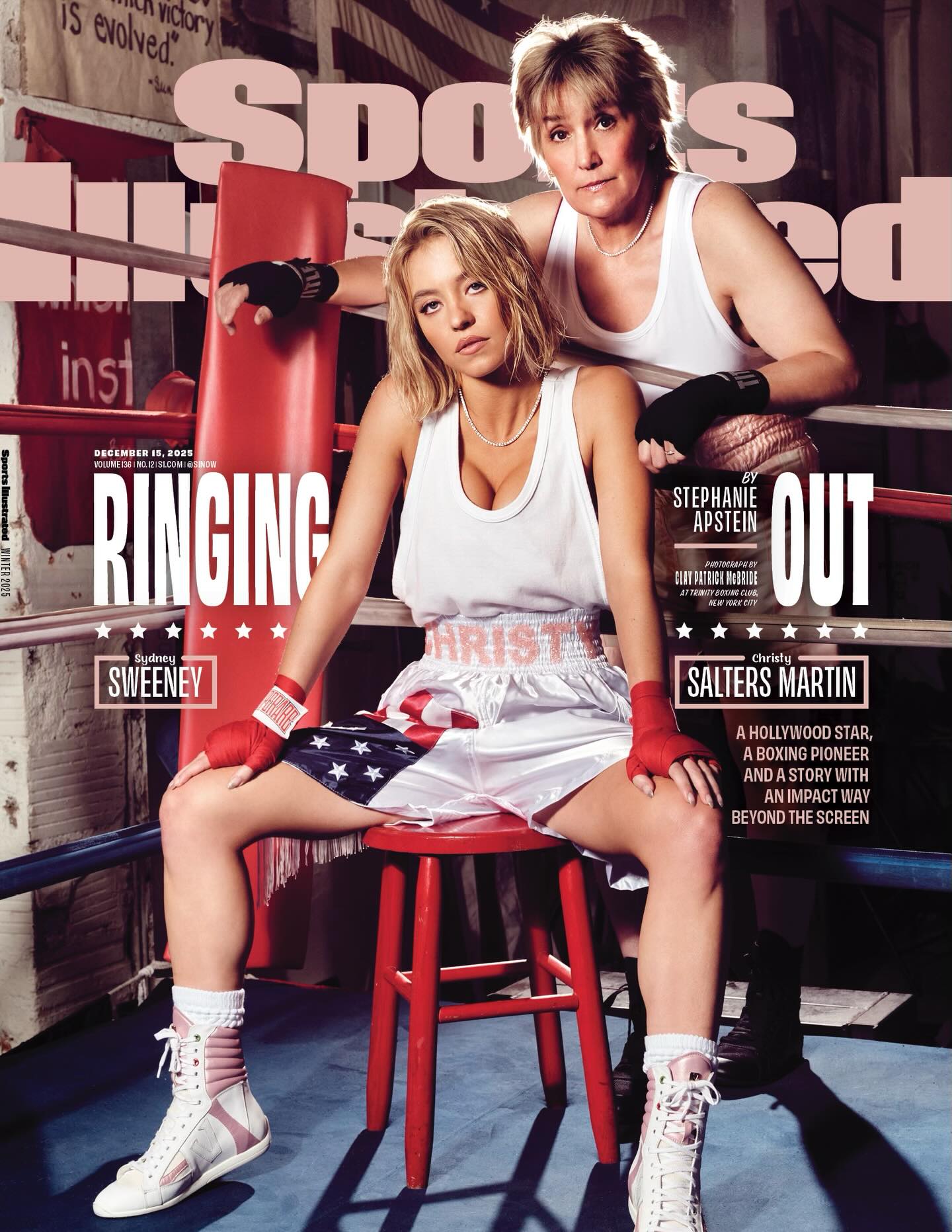 The Lady Is A Champ

Honored to share the @sportsillustrated December cover with @christy_r_martin the first female boxer ever to appear on the magazine’s cover back in 1996 🥊
Our film CHRISTY is available officially today on VOD on Amazon Prime and others. 

This is the most important film I’ve ever made.

For 20 years, Christy Martin was one of the strongest women in the world inside the ring. But at home, she was abused and nearly killed by the man who claimed to love her. 

Her story isn’t just about boxing. It’s about identity, survival, and the unimaginable strength it takes to reclaim your life after someone has taken everything from you.

In the United States, about 20 people are physically abused by an intimate partner every single minute. 

And that’s why this story matters. 

So like Christy herself, we’re not going anywhere.
We’re here to tell the truth.
We’re here to stand with survivors.
And if this film helps even one person feel seen, understood, or less alone, then we’ve done something that matters.

Thank you for watching. Thank you for sharing. 
I hope Christy stays with you long after the credits roll.
It has for me.
♥️Syd