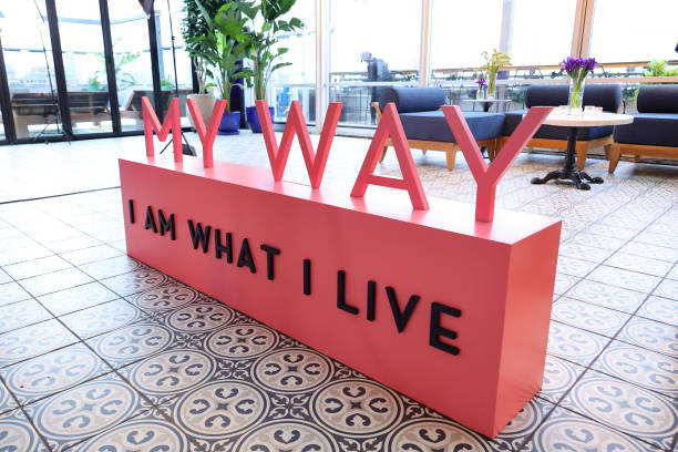 View of signage on display during as Armani Beauty celebrates the launch of the My Way Refillable Parfum with Sydney Sweeney on April 28, 2023 in New York City — frame 53/54 (612×408)