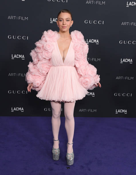 Sydney Sweeneyarrives at the 11th Annual LACMA Art + Film Gala at Los Angeles County Museum of Art on November 05, 2022 in Los Angeles, California.